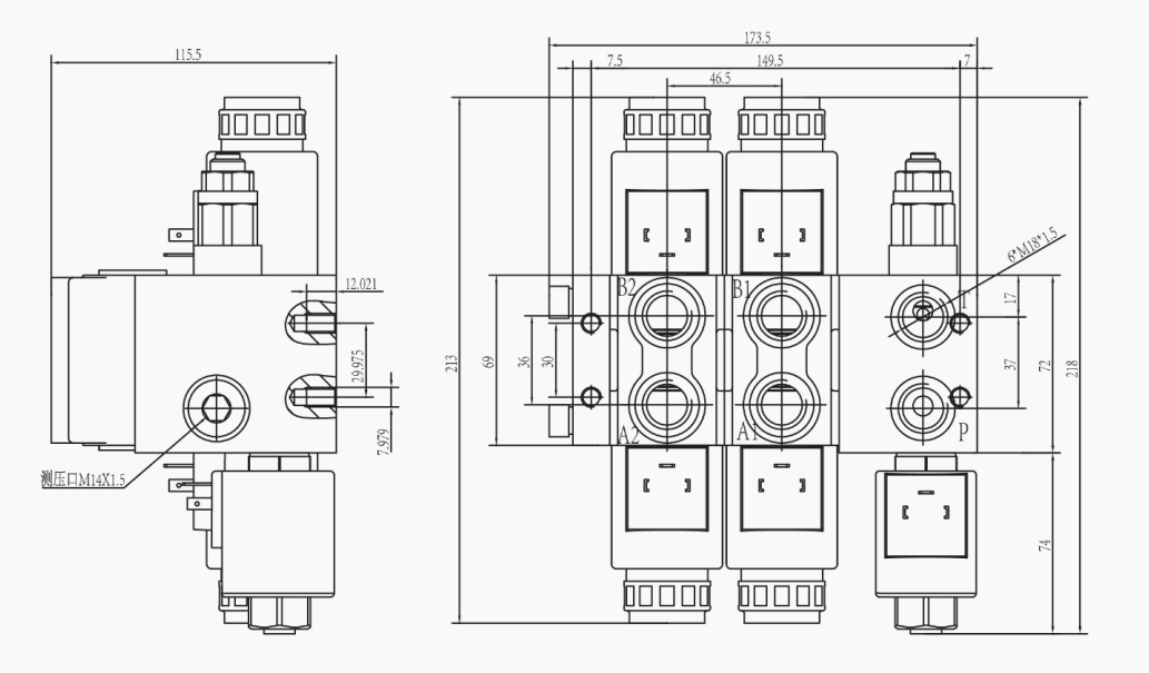 HDCF 方向控制閥 農業設備用電磁閥 6