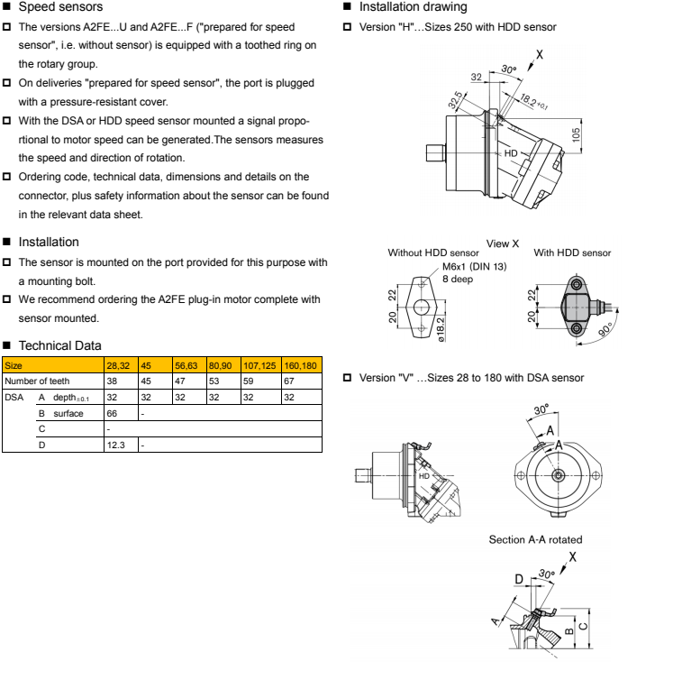 Fixation de moteur fixe à piston axial HD-A2FE .png