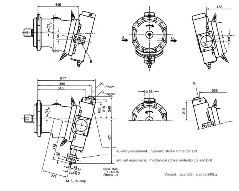 軸向柱塞彎軸設計變數排量幫浦 A7V .png