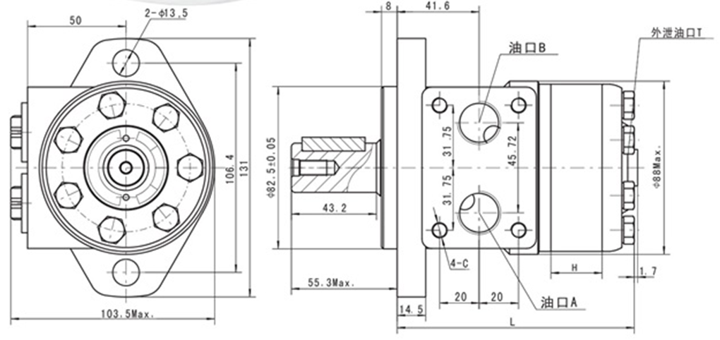 Hydraulikmotor der OZ-Serie